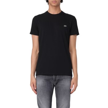 T-shirt girocollo in jersey di cotone Lacoste
