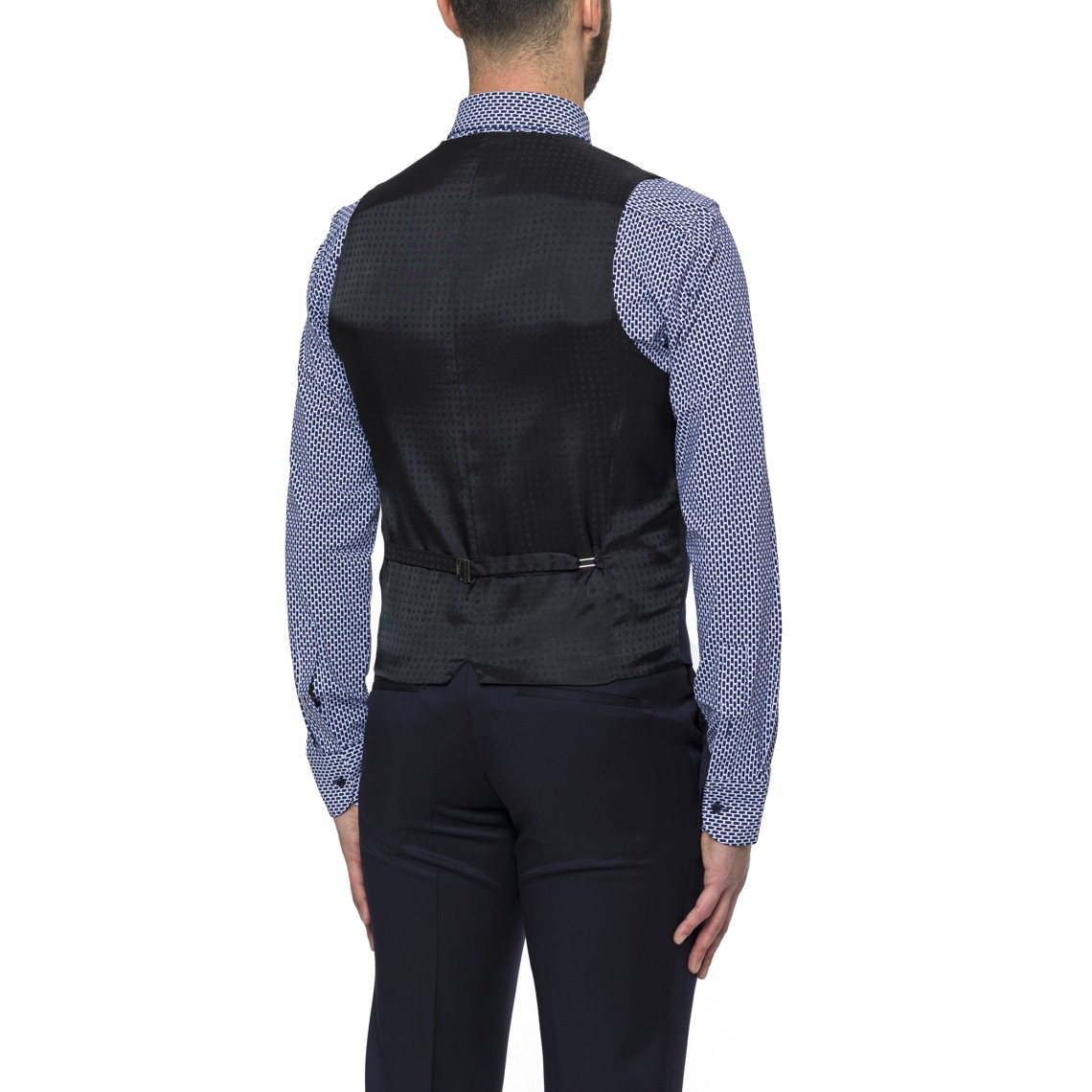 Gilet Boss slim fit in serge di lana vergine