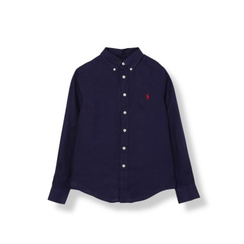 Camicia basic con mini logo Polo Ralph Lauren bambino