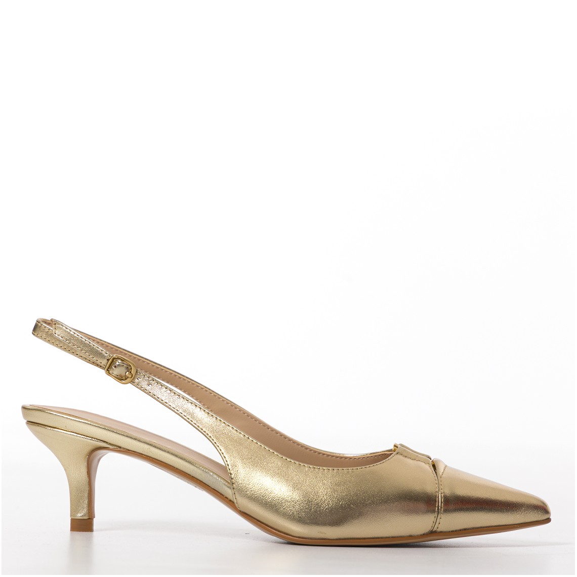 Décolleté sling back in pelle Twinset