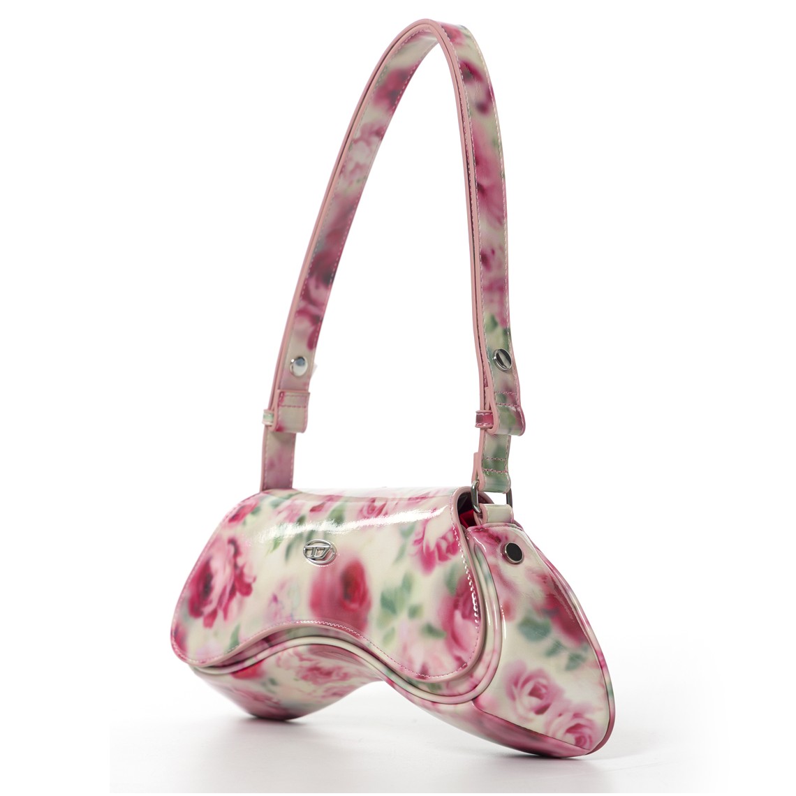 Borsa Play Crossbody Diesel in PU stampato lucido