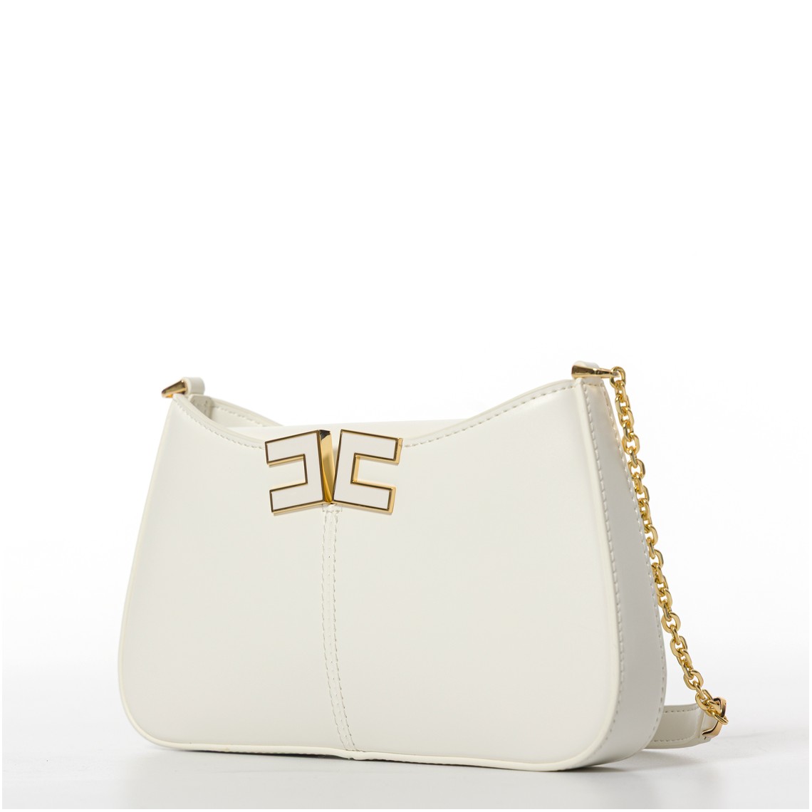 Borsa a spalla con dettaglio logo Elisabetta Franchi