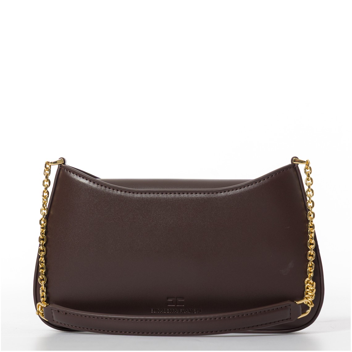 Borsa a spalla con dettaglio logo Elisabetta Franchi