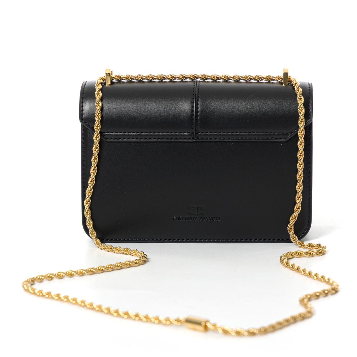 Borsa a tracolla con dettaglio logo Elisabetta Franchi