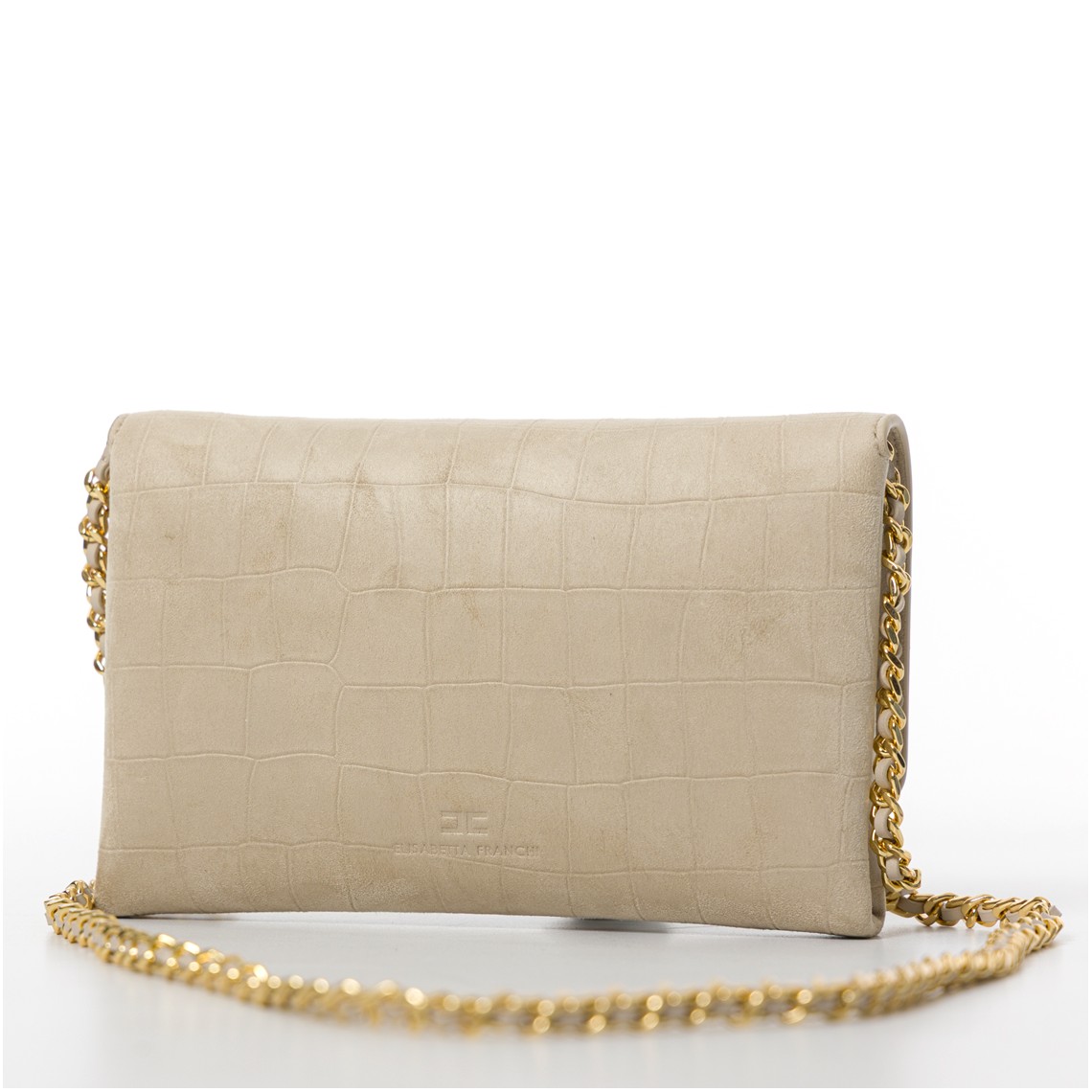 Borsa a tracolla in suede Elisabetta Franchi