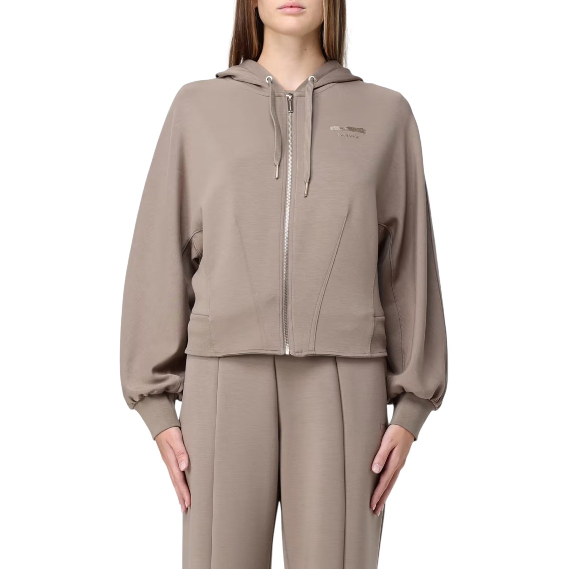 Felpa con cappuccio Armani Exchange in misto viscosa