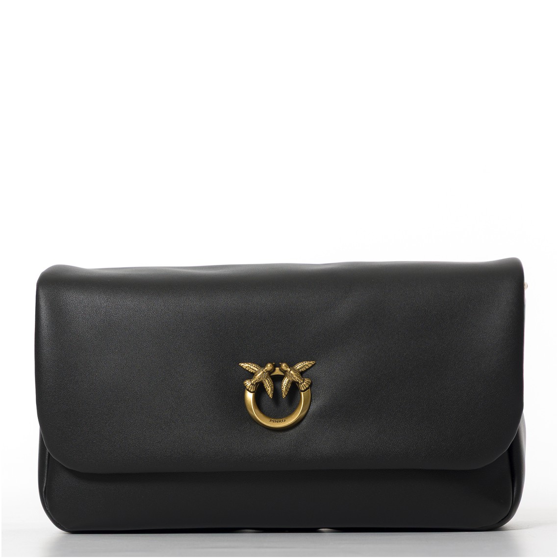 Borsa a tracolla media Love Bag Click Soft Horizontal Handle in pelle Pinko