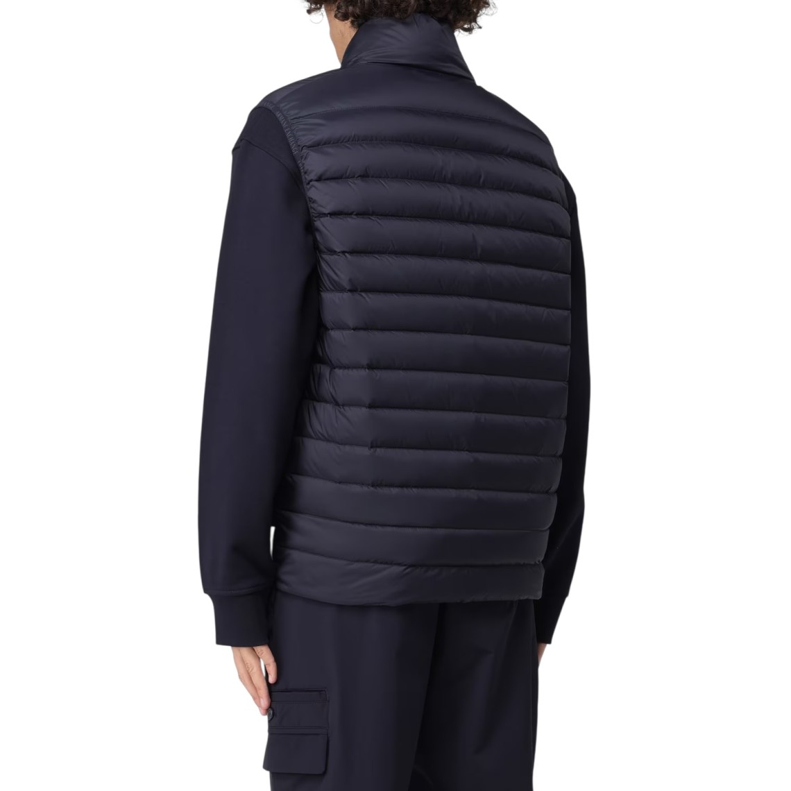 Gilet imbottito in nylon con logo Armani Exchange