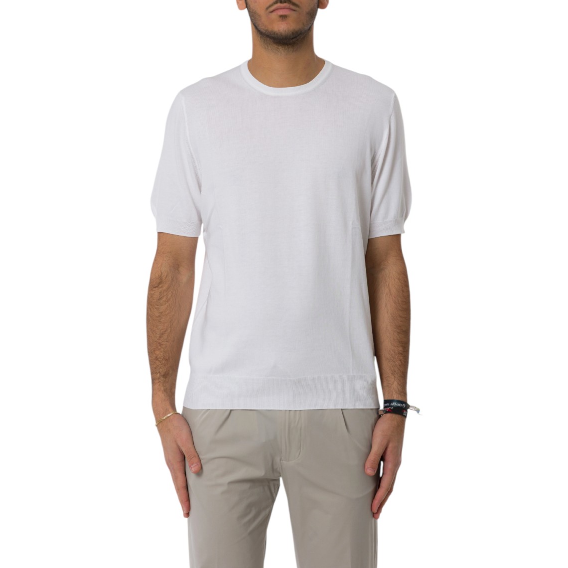 Maglia a maniche corte Gran Sasso in cotone organico