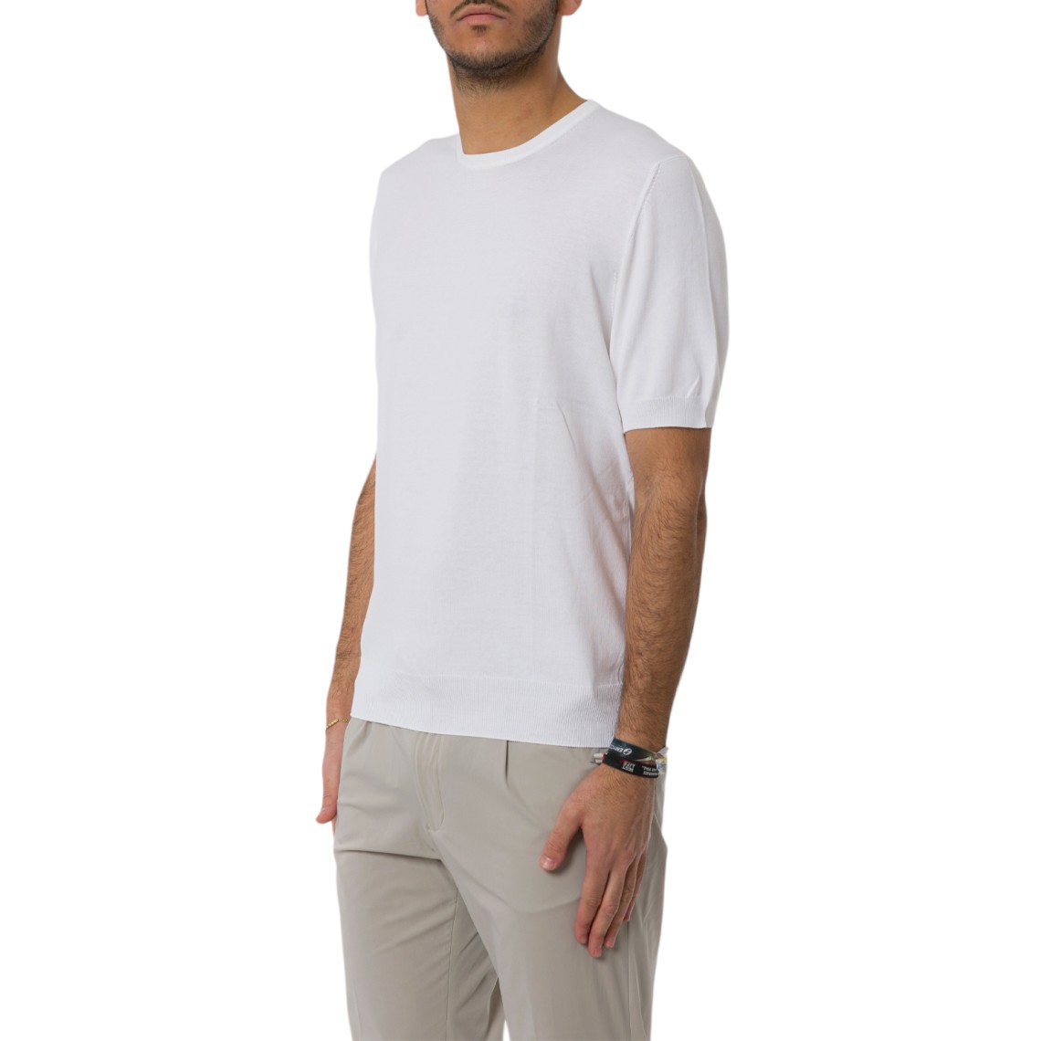 Maglia a maniche corte Gran Sasso in cotone organico