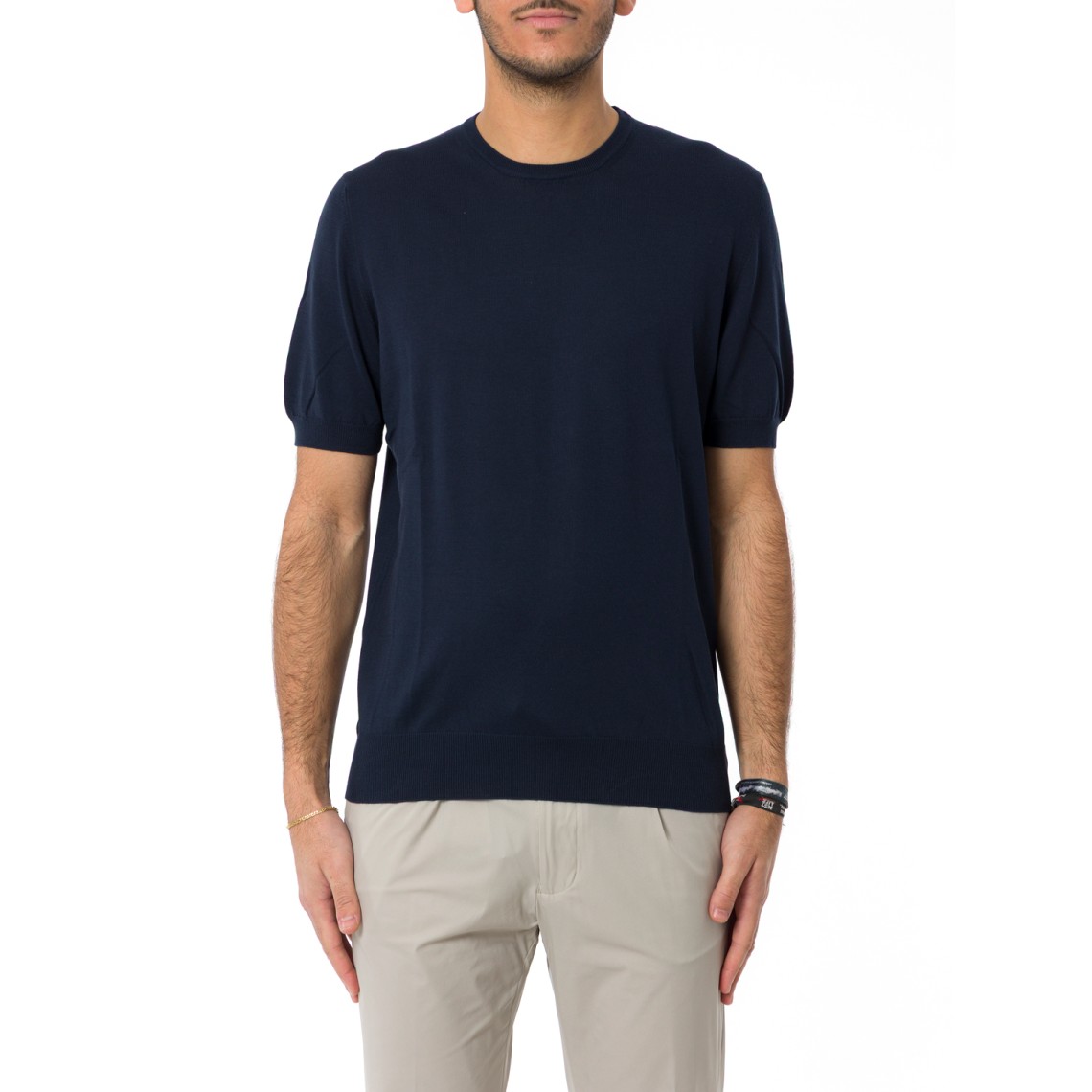 Maglia a maniche corte Gran Sasso in cotone organico