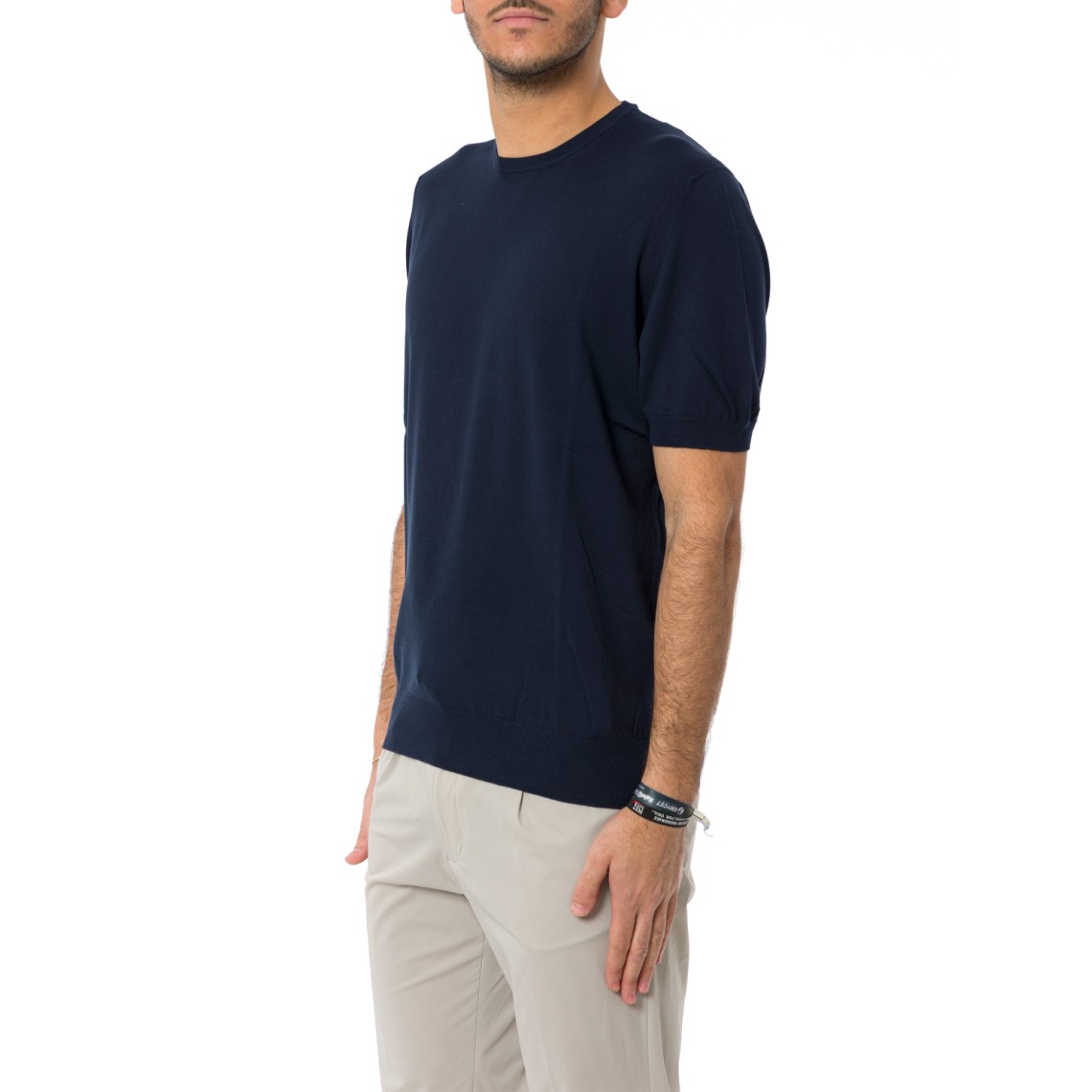 Maglia a maniche corte Gran Sasso in cotone organico