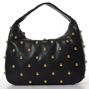 Borsa hobo grande con borchie Twinset