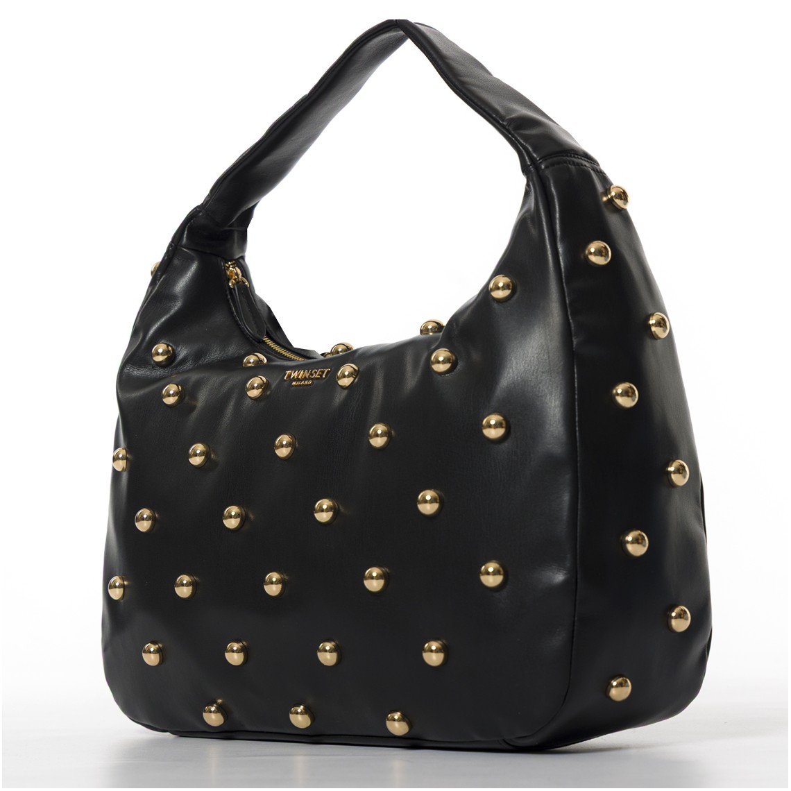 Borsa hobo grande con borchie Twinset