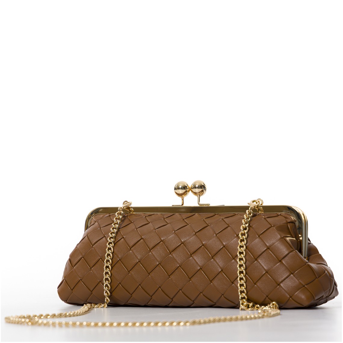 Borsa clutch intrecciata a mano Twinset