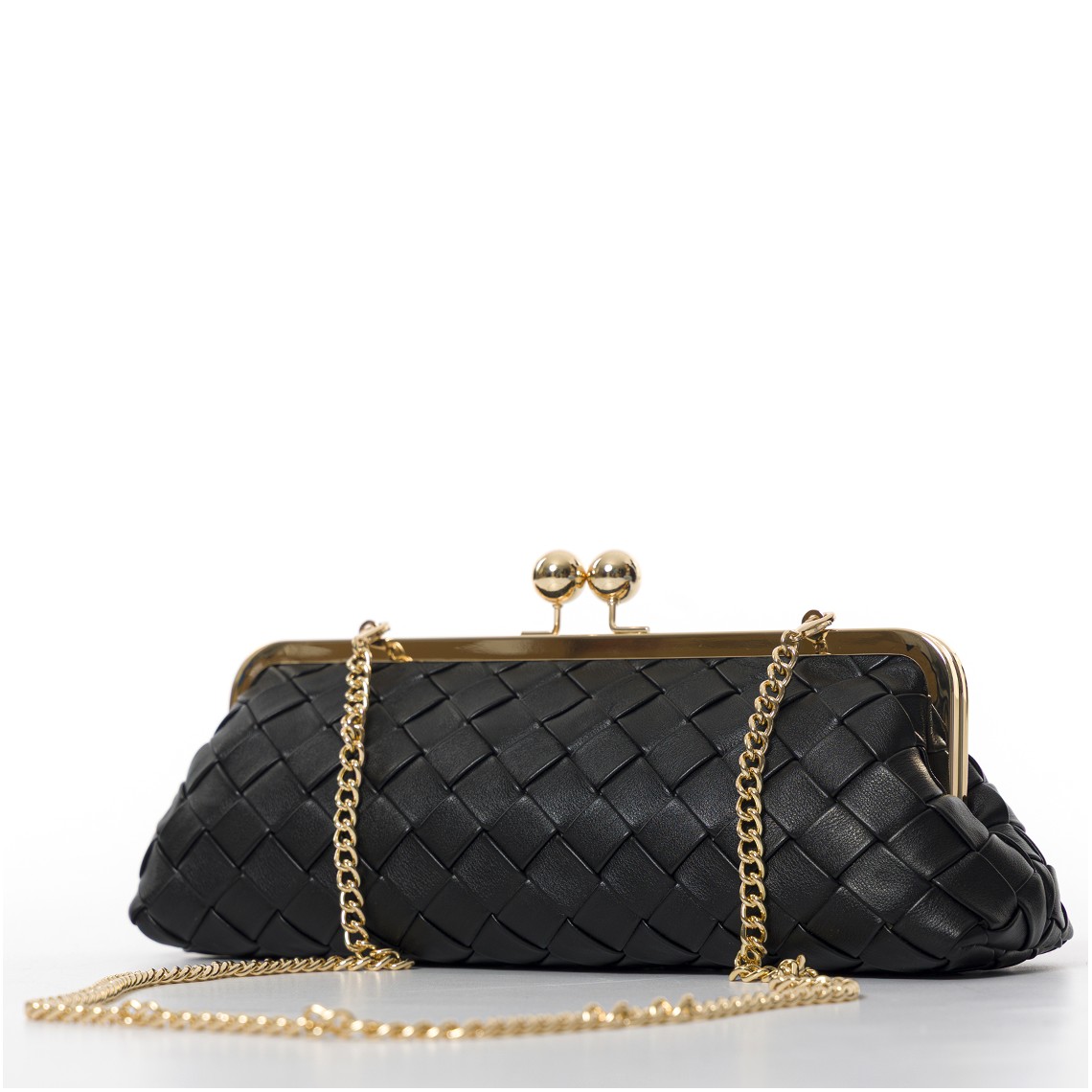 Borsa clutch intrecciata a mano Twinset