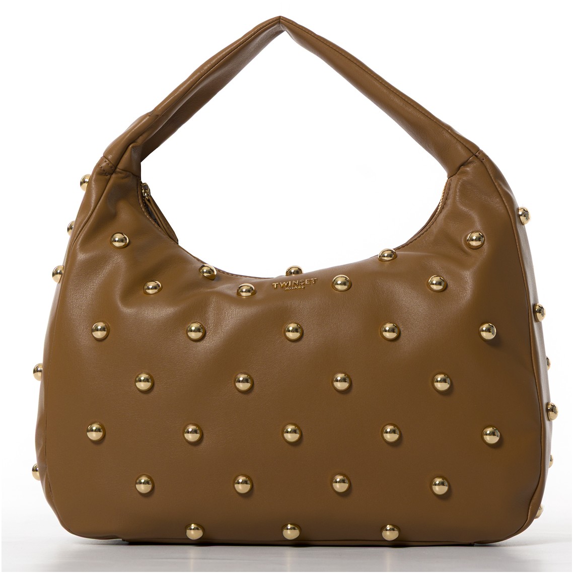 Borsa hobo grande con borchie Twinset