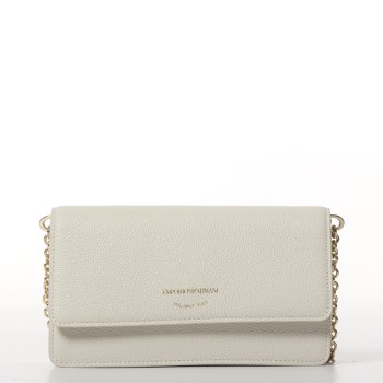 Borsa a tracolla mini in pelle bottalata Emporio Armani