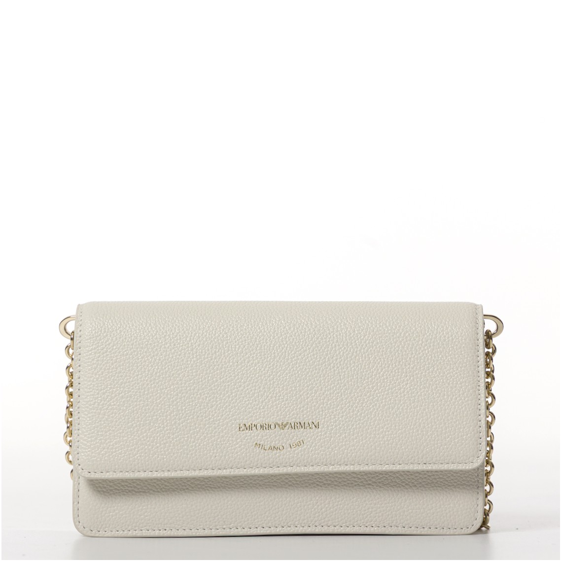 Borsa a tracolla mini in pelle bottalata Emporio Armani