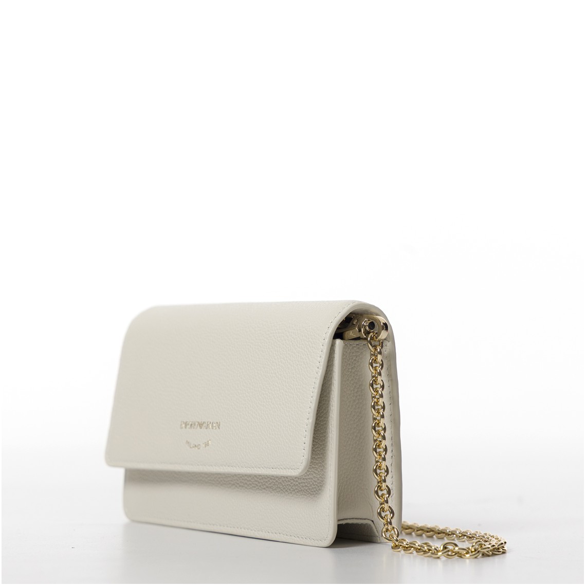 Borsa a tracolla mini in pelle bottalata Emporio Armani