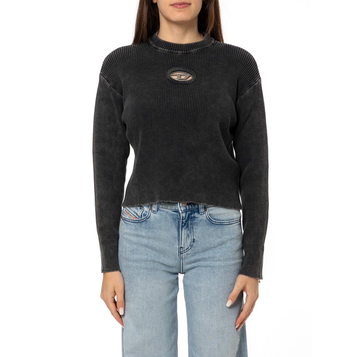 Maglia M-Anchorex con oval D metallizzato Diesel