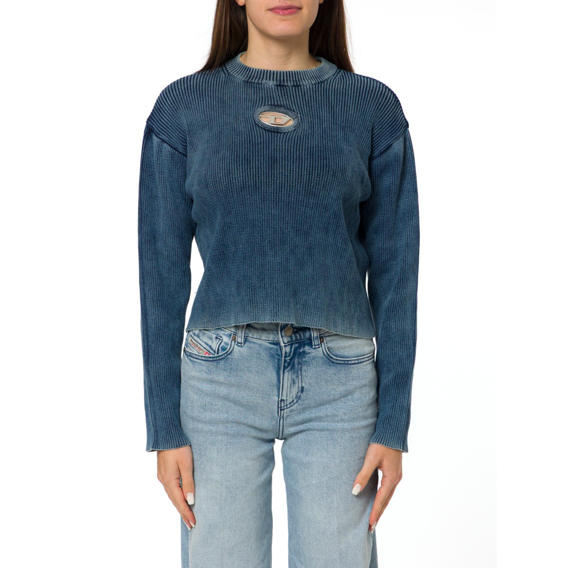 Maglia M-Anchorex con oval D metallizzato Diesel