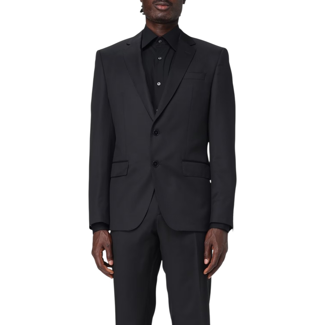 Blazer a monopetto in lana vergine Boss