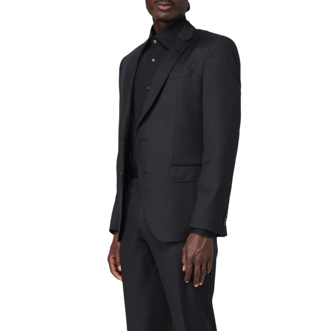 Blazer a monopetto in lana vergine Boss