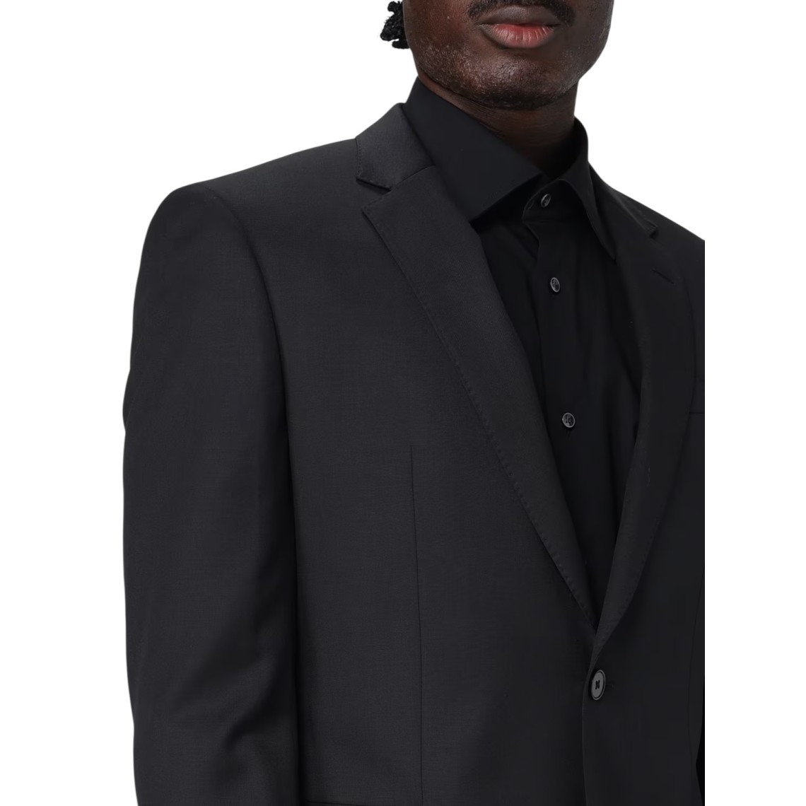 Blazer a monopetto in lana vergine Boss