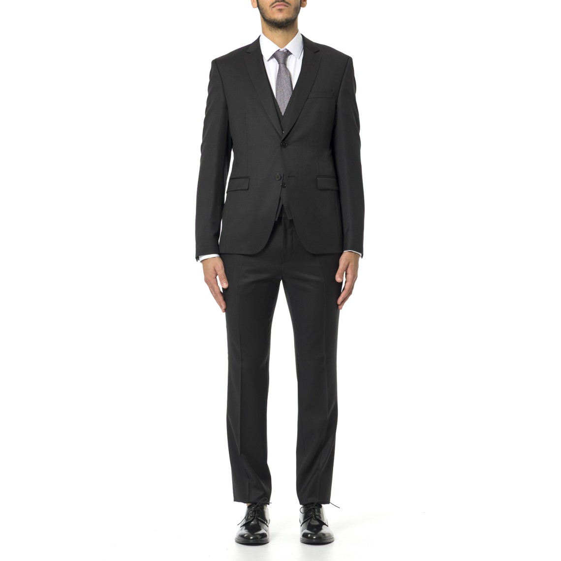 Giacca extra slim fit Boss in serge di lana vergine 