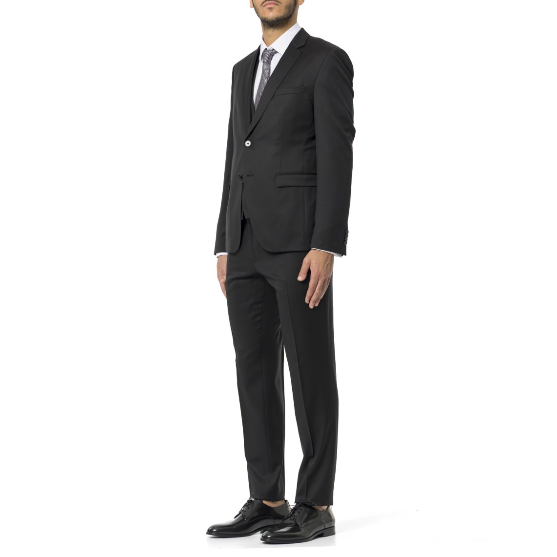 Giacca extra slim fit Boss in serge di lana vergine 