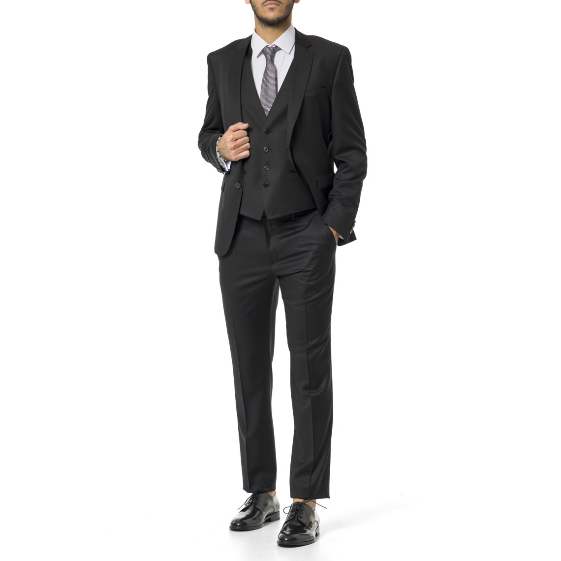 Giacca extra slim fit Boss in serge di lana vergine 