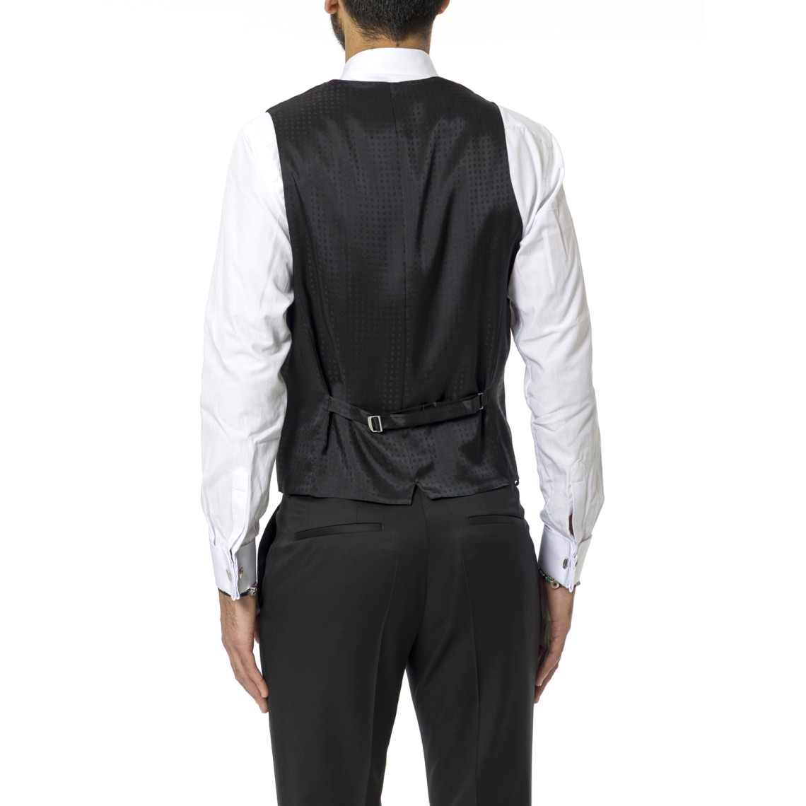 Gilet Boss slim fit in serge di lana vergine