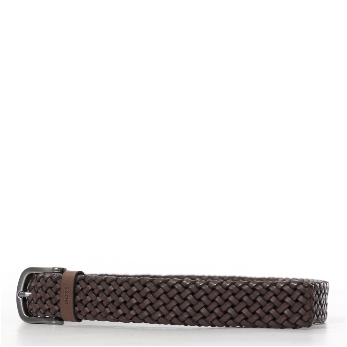 Cintura Boss in pelle intrecciata