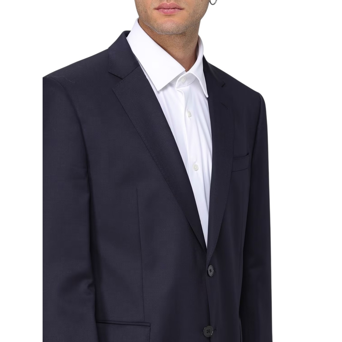 Blazer a monopetto in lana vergine Boss