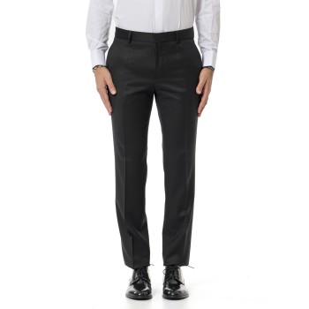 Pantaloni eleganti Boss in lana vergine