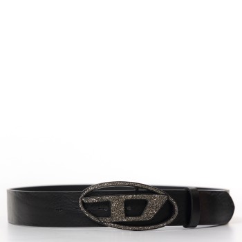 Cintura B-1DR 2.0 Diesel in pelle con fibbia di strass