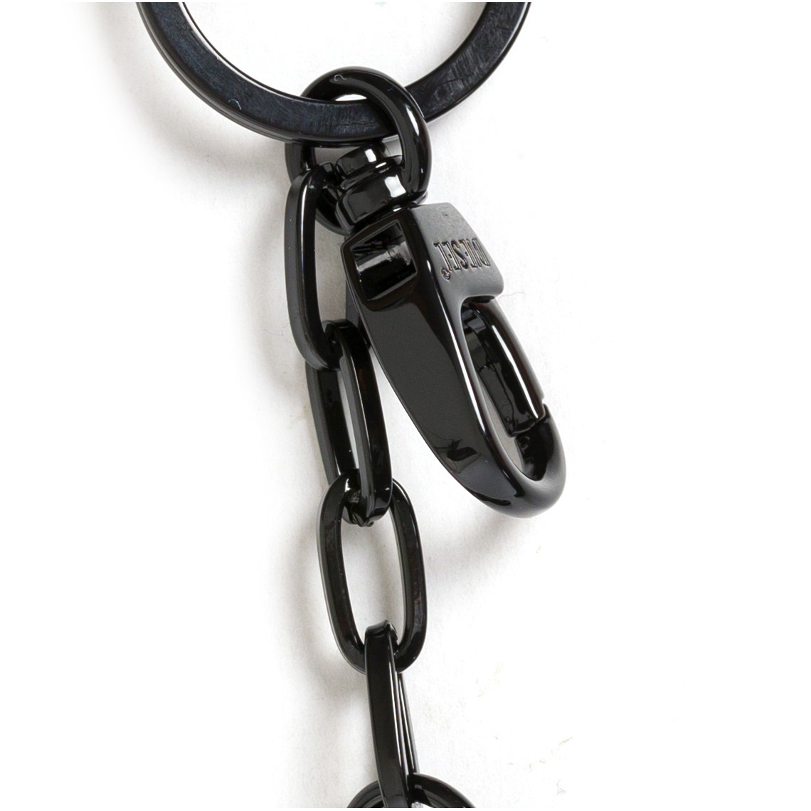 Portachiavi Oval D in metallo con cristalli Diesel Holy-c