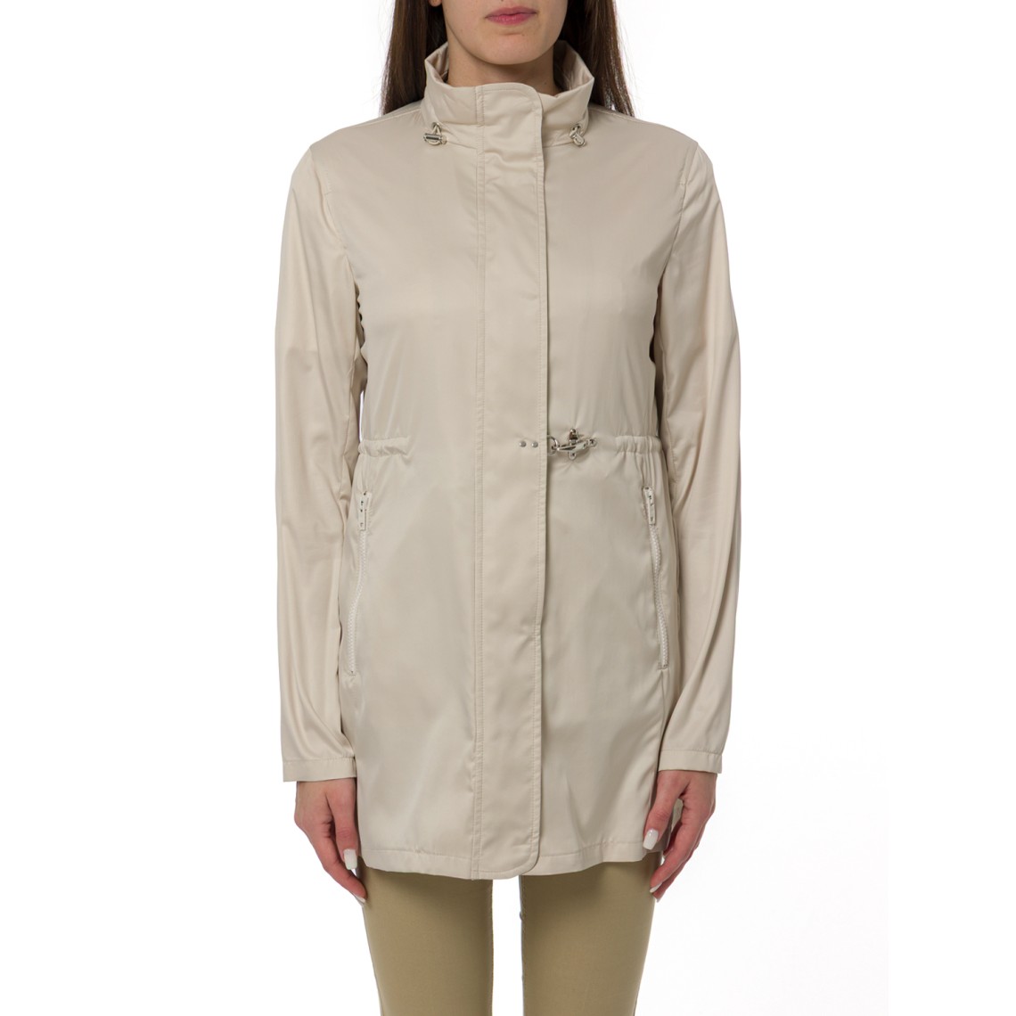 Virginia Coat in Popeline Tecnico Fay