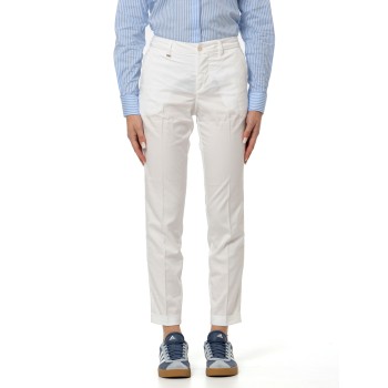 Pantaloni Slim Fit in Cotone Stretch Fay