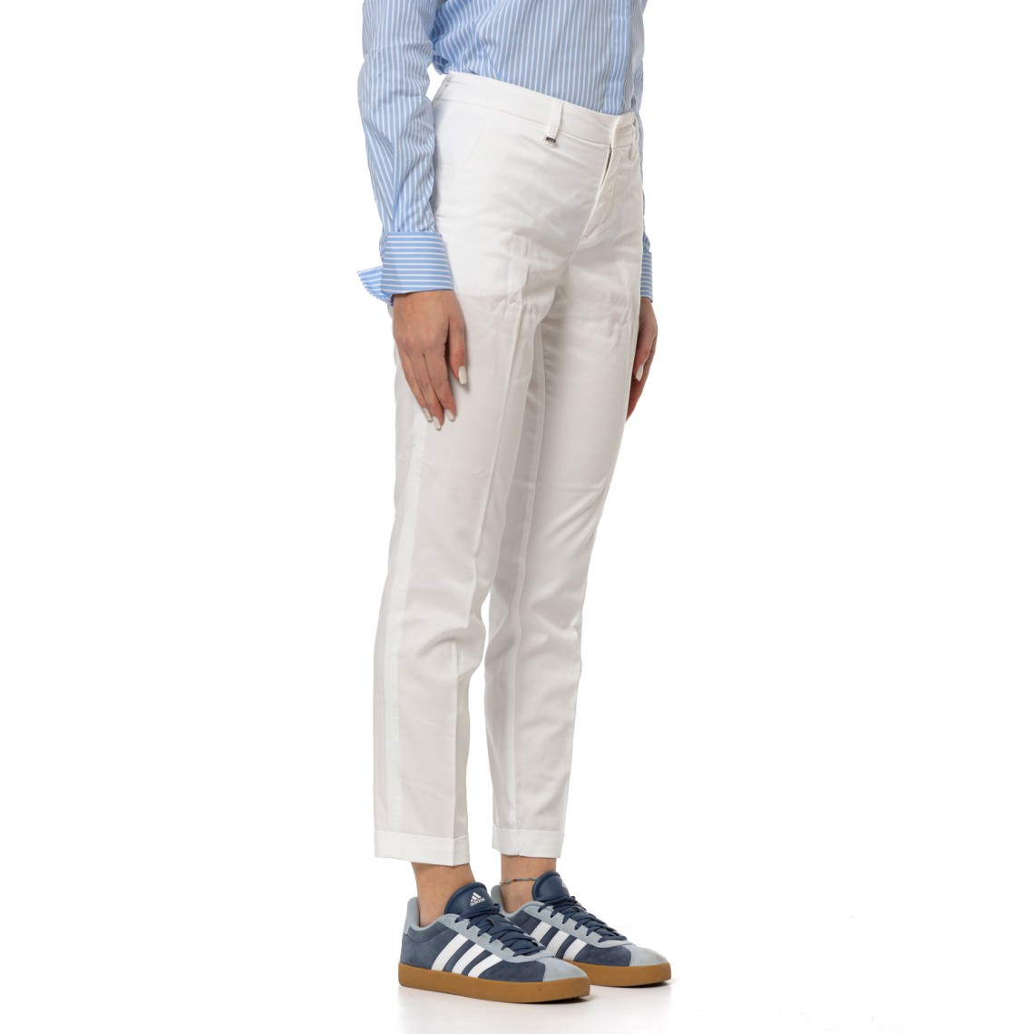 Pantaloni Slim Fit in Cotone Stretch Fay