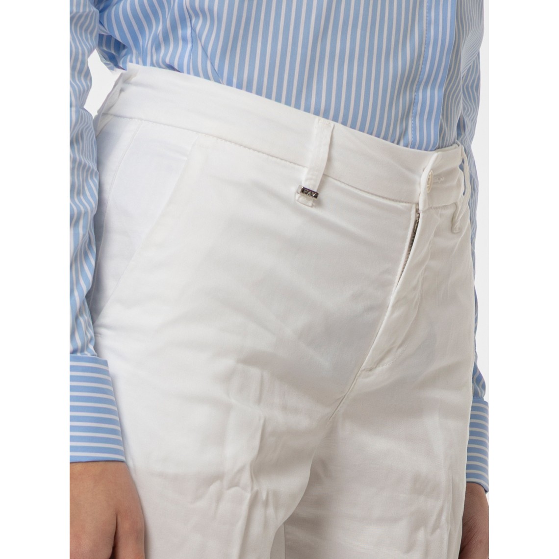 Pantaloni Slim Fit in Cotone Stretch Fay