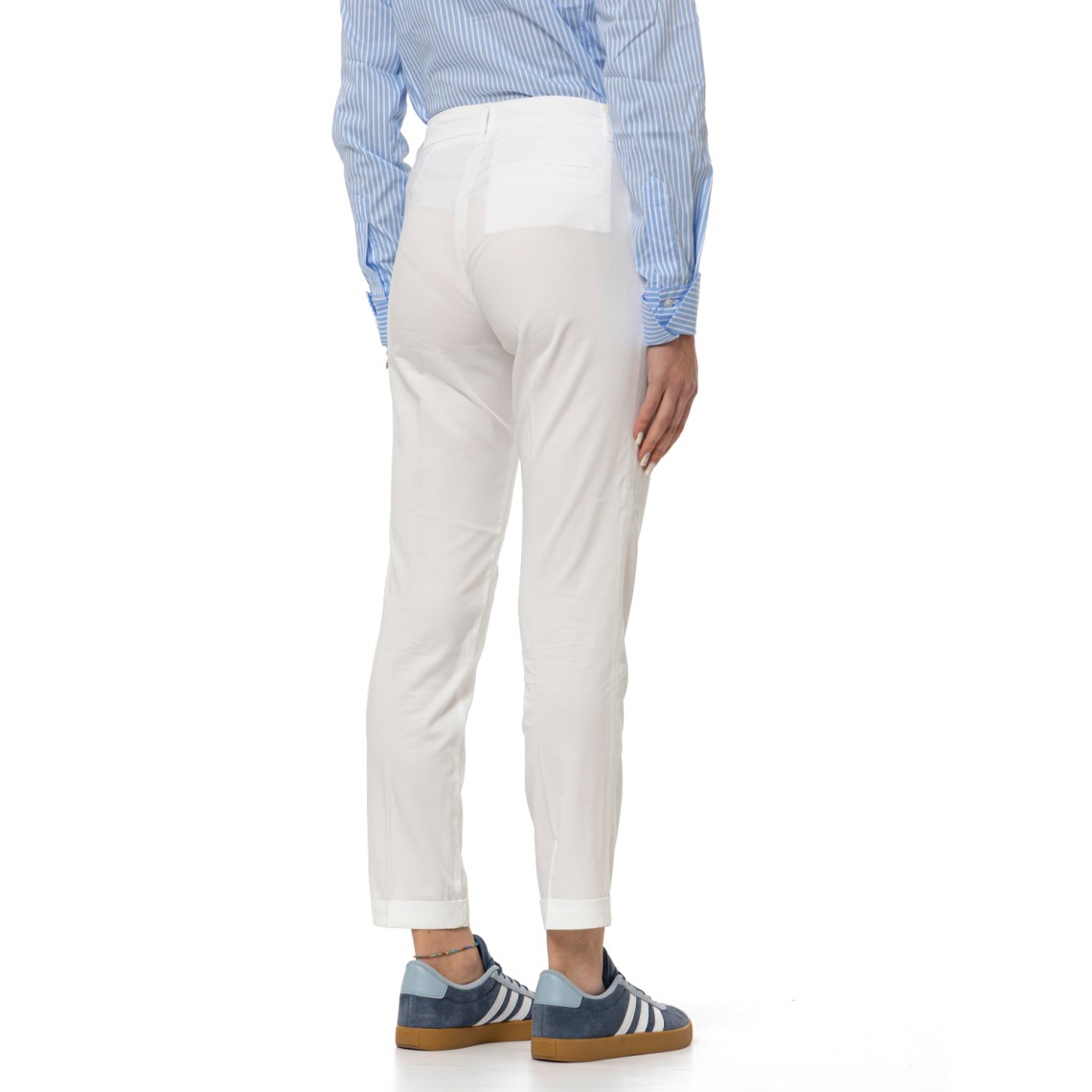 Pantaloni Slim Fit in Cotone Stretch Fay