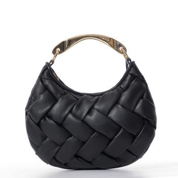 Borsa ‘ Croissant’ intrecciata a mano Twinset