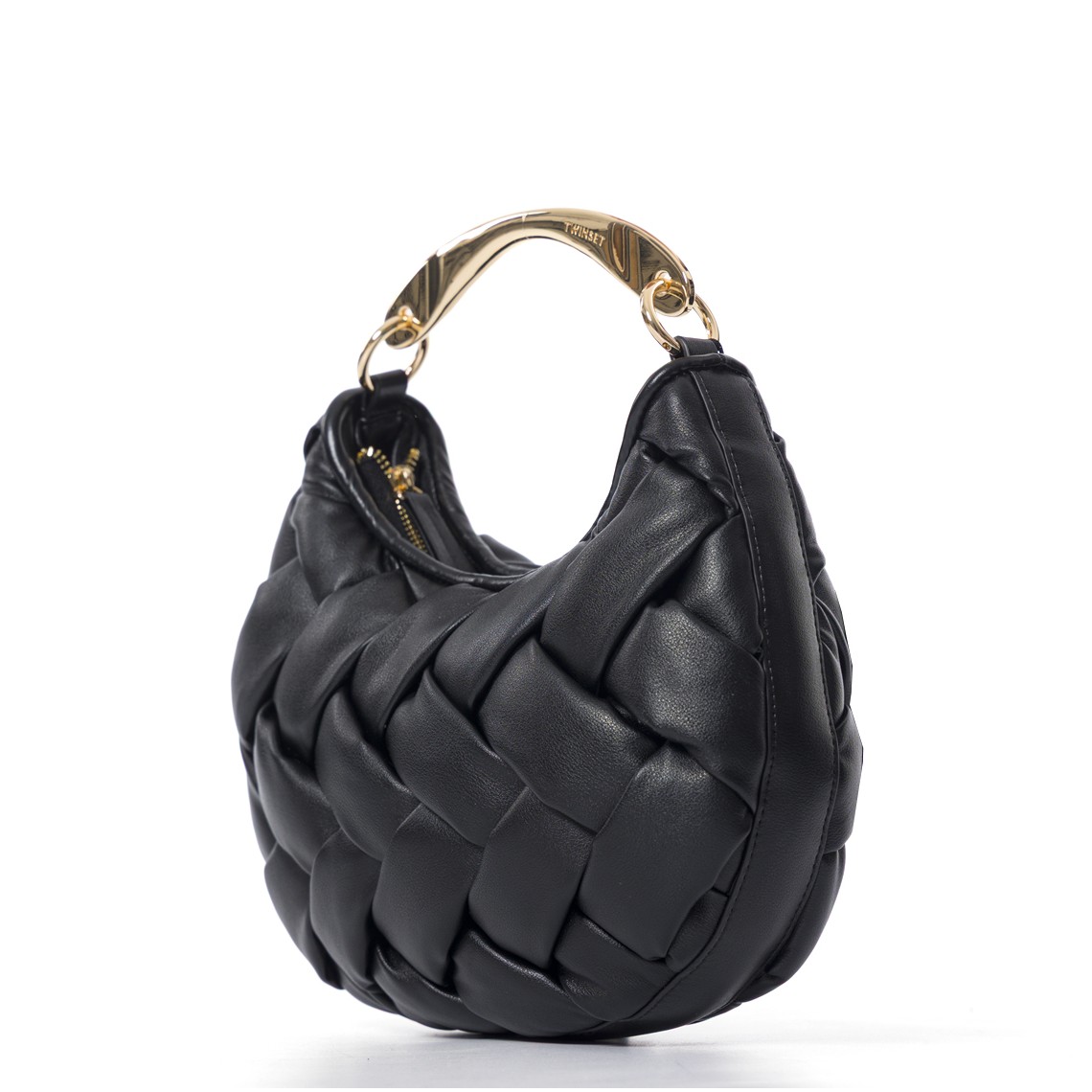 Borsa ‘ Croissant’ intrecciata a mano Twinset