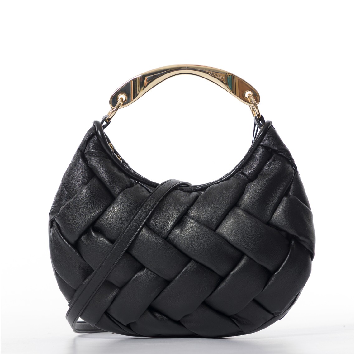 Borsa ‘ Croissant’ intrecciata a mano Twinset