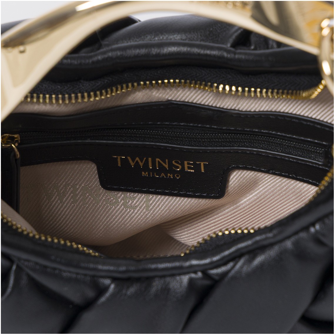 Borsa ‘ Croissant’ intrecciata a mano Twinset