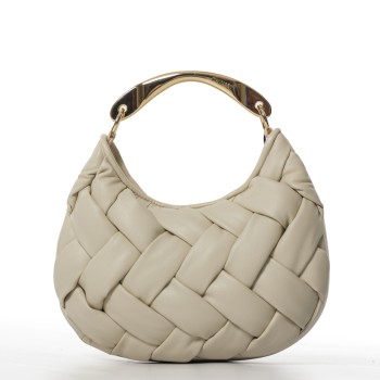 Borsa ‘ Croissant’ intrecciata a mano Twinset