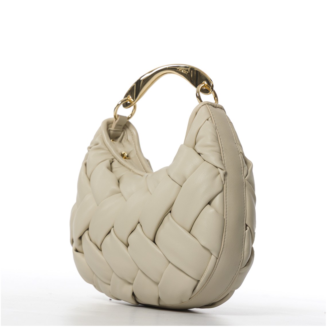 Borsa ‘ Croissant’ intrecciata a mano Twinset