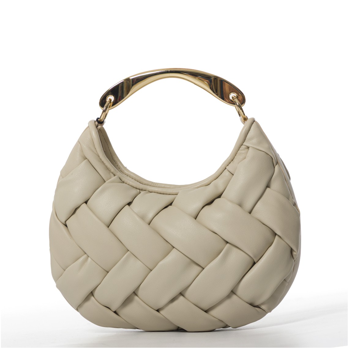 Borsa ‘ Croissant’ intrecciata a mano Twinset